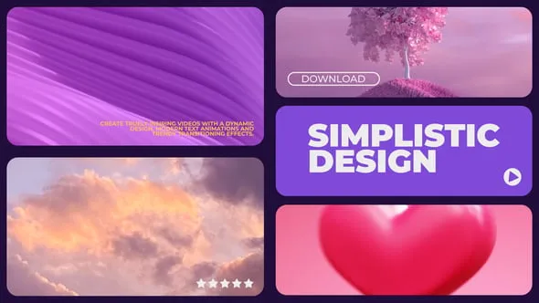 简约创意排版现代文本动画视频开场PR模板下载 Minimalistic Promo - MOGRT