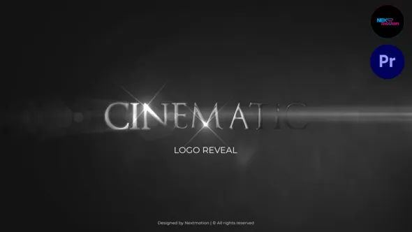 烟雾黑暗背景金属感电影片头标志展示PR模板下载 Cinematic Logo Reveal