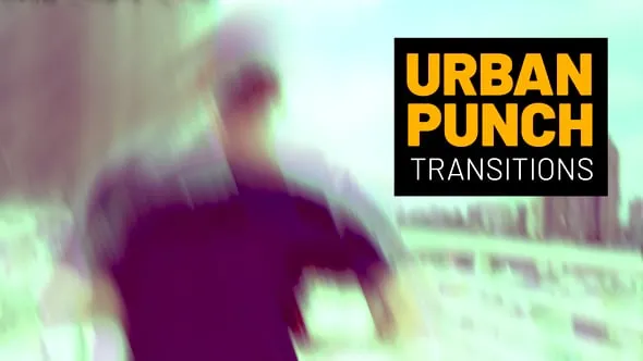 18个数字失真故障转场转场动画PR模板下载 Urban Punch Transitions