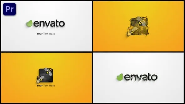 烟熏轮廓烟雾标志动画PR模板下载 Smoke Logo Reveal V.2