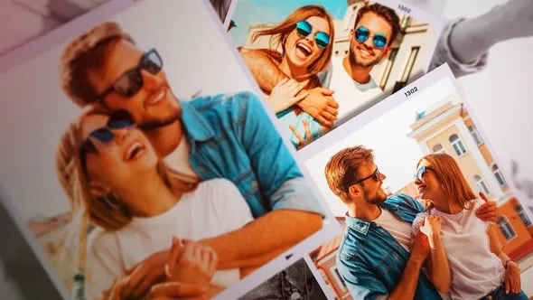 波西米亚风漏光柔和视频相册照片幻灯片PR模板下载 Photo Slideshow