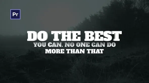 自适应大小8种个性化抽象文本动画PR模板下载 Abstract Text Animation Premiere Pro