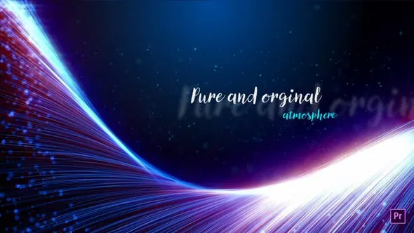 非常炫美的粒子动画背景和创意标题PR模板下载 Particles and Creative Titles