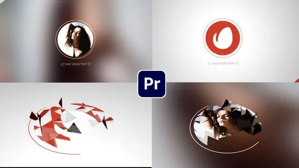 几何线条图形拼图LOGO动画视频PR模板下载 Low Poly Logo