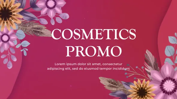 美容化妆品促销沙龙水疗保健宣传广告视频动画PR模板下载 Cosmetics Promo