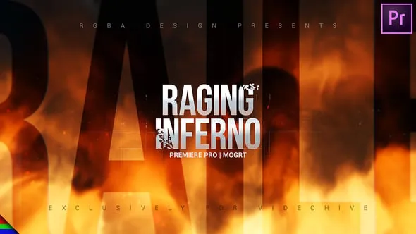 电影预告片火焰特效宣传标题动画视频PR模板下载 Movie Trailer