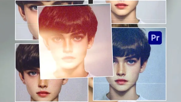 20个照片拼贴过渡带转场音效PR模板 Photo Collage Transitions for Premiere Pro