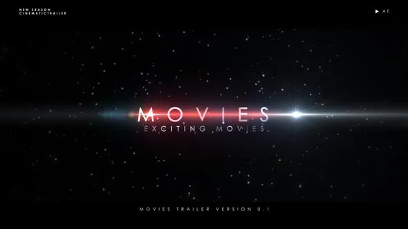 简单电影预告片电影片头PR模板 Movies Trailer