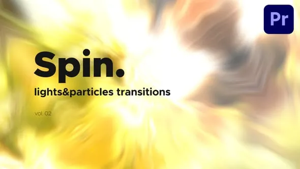 灯光和粒子旋转过渡PR模板下载 Lights & Particles Spin Transitions for Premiere Pro Vol. 02