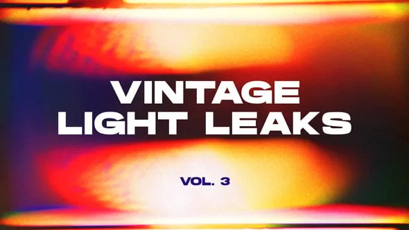 15个复古胶片带漏光转场过渡PR模板下载 Vintage Light Leaks Transitions VOL. 3
