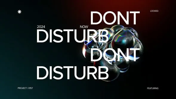 3D动画模型分散排版标题介绍PR模板下载 Dispersion Typography - Premiere Pro