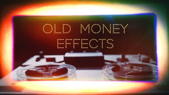 35个复古漏光效果叠加元素PR模板下载 Old Money Effects VOL. 1