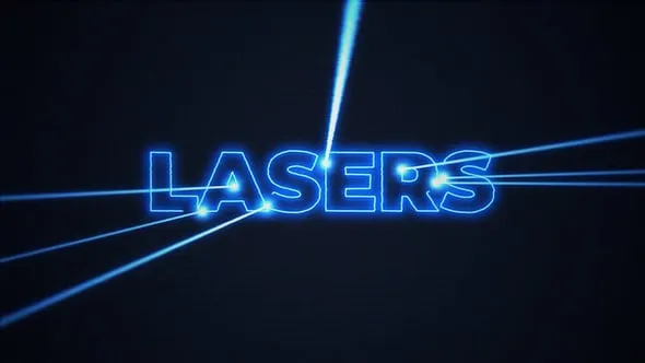 复古激光标题PR模板 Retro Laser Titles