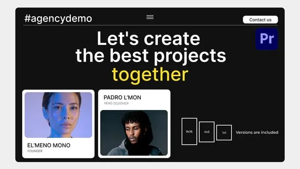 营销机构促销社交媒体平台演示制作宣传视频-PR模板 Marketing Agency Promo for Premiere Pro
