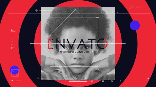 时尚图形动画演绎美妆博主商业杂志模特展示宣传片头AE模版 The Abstract Fashion