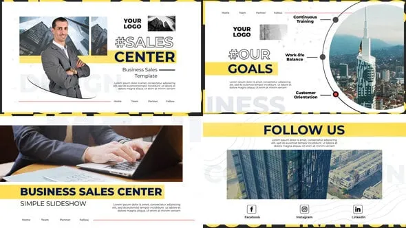 创意商业公司宣传片通用型AE模版 Creative Business Corporate Slideshow