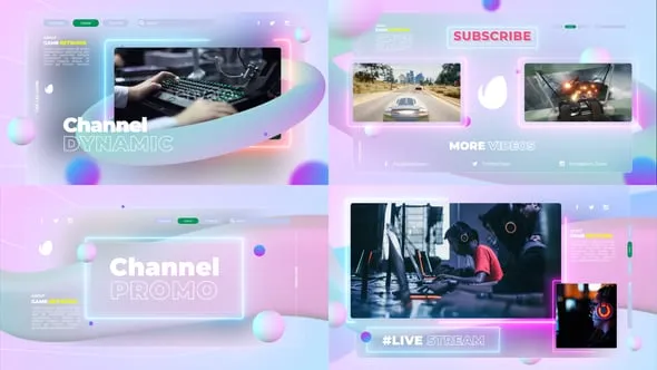 视频游戏宣传片动态电子竞技比赛预告AE模版 Gaming Highlight