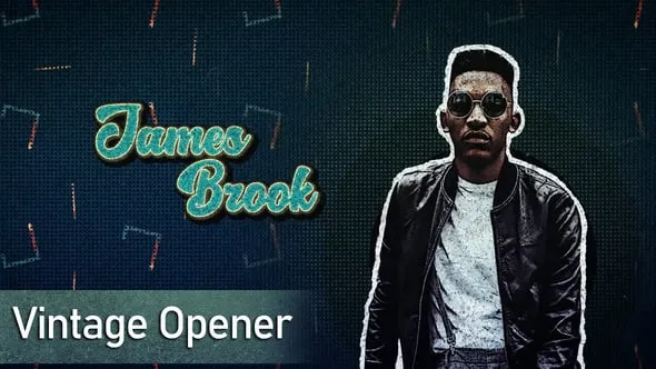 摇滚复古风歌手人物角色介绍复古开场标题AE模版 Vintage Opening Titles // Character Introducing Titles