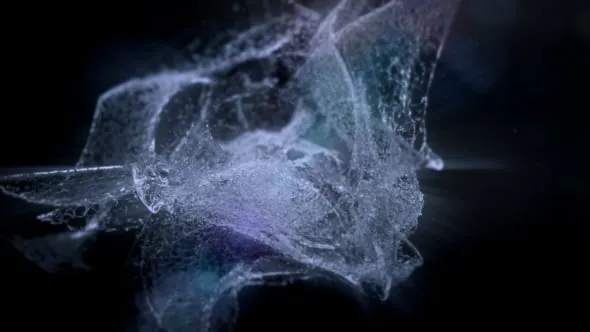 超酷的水花闪亮液体飞溅标志LOGO动画AE模版 Shimmering Liquid Logo Reveal