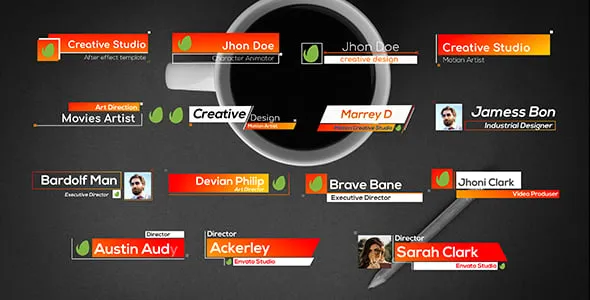 15个极简时尚商务人名字幕条公司品牌纪录片标题动画AE模版 Minimal Trendy Lowerthirds