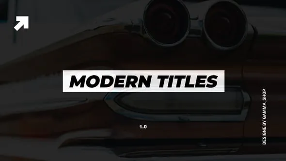 现代标题视频字幕9种效果FCPX插件 Modern Titles & Lower Thirds FCPX