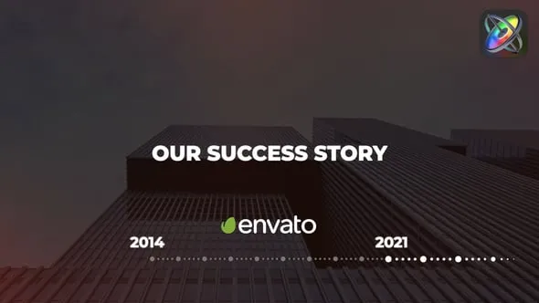 FCPX插件创建公司发展历程时间线企业宣传片视频模板 Minimal Corporate Timeline Apple Motion