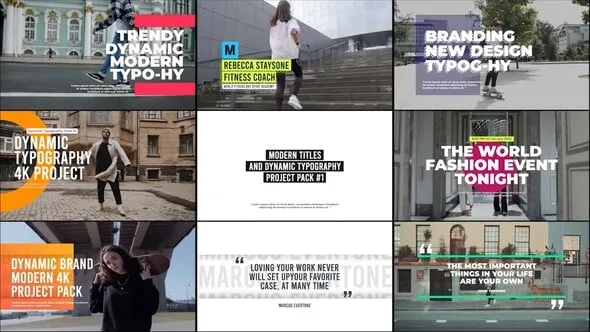 FCPX插件9款动态排版标题介绍视频字幕动画效果 Dynamic Typography V1 FCPX