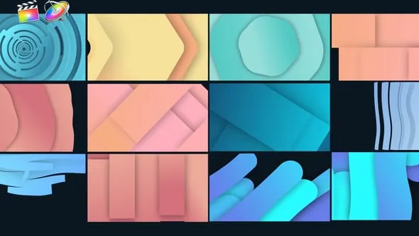 FCPX插件14组时尚图形动画过渡视频转场效果 Trendy Transitions Pack