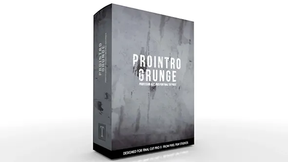 30组悬疑恐怖沉闷惊悚电影文字标题动画FCPX插件下载 Pixel Film Studios – ProIntro Grunge