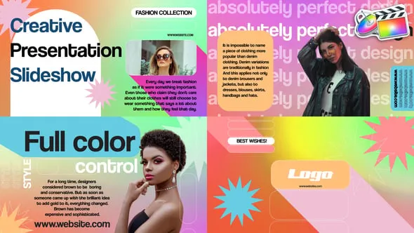 10款时尚创意图文幻灯片展示动画FCPX插件下载 Creative Presentation Slideshow