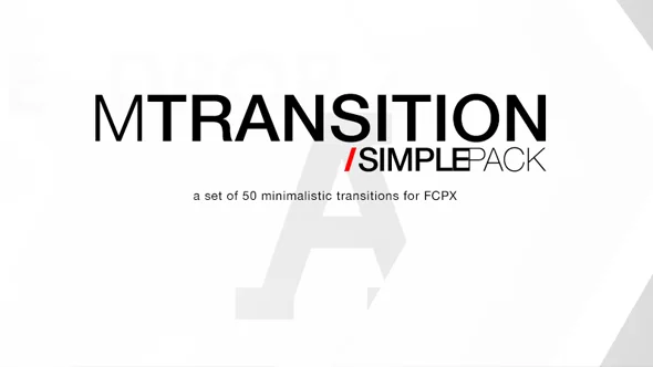 50种简洁图形遮罩转场动画FCPX插件下载 motionVFX – mTransition Simple Pack