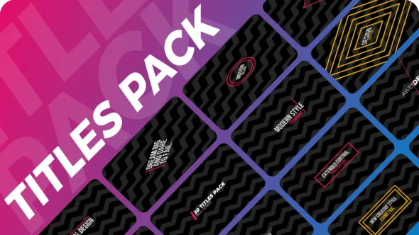 30个创意文字标题排版设计动画FCPX插件下载 Creative Titles