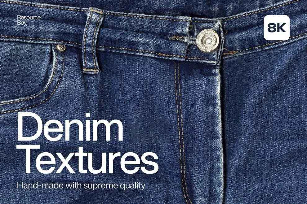 40种8K牛仔裤布料纹理图片素材 40 Denim/Jean Textures