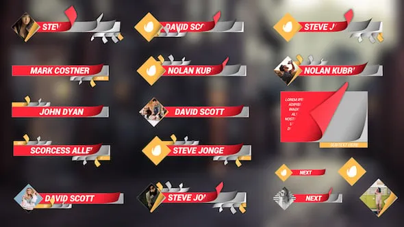 18种翻书卷页字幕条文本标题动画FCPX插件下载 Clean Lower Thirds