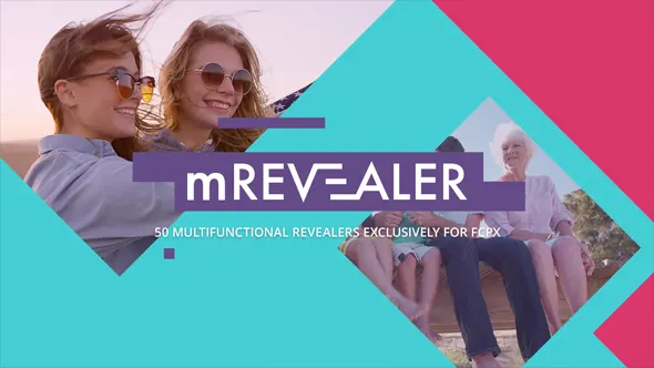 50个多用途视频开场图文排版片头Logo广告徽标展示动画FCPX插件下载 motionVFX – mRevealer