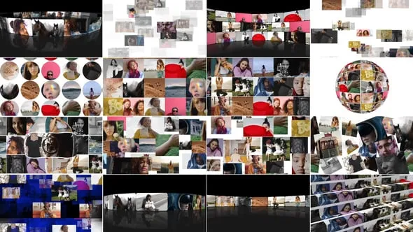 38组多图片网格排列视频墙展示动画FCPX插件下载 Multi Screen Video Walls