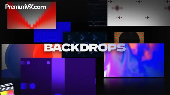 50种科技商务场景自然线条渐变抽象几何图形背景动画FCPX插件 PremiumVFX – Backdrops