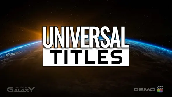 100个炫酷时尚简约科技电影婚礼文字标题动画预设FCPX插件 First Look at Universal Titles for Final Cut Pro
