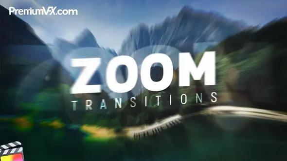 50种动感模糊缩放移动视觉冲击无缝转场动画中文FCPX插件 Zoom Transitions