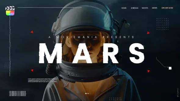 20种未来科技故障干扰闪烁图文文字标题动画FCPX插件 Astro Space Title