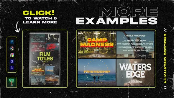 15组大气电影文字标题排版设计动画模板AE/PR/PS模板/FCPX插件 Tropic Colour – Cinematic Titles Vol.2