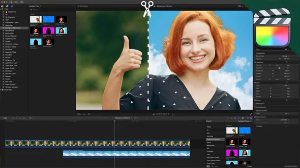 视频背景分离智能抠像擦除工具AE/PR/FCPX插件 Background Remover
