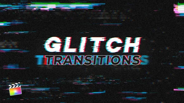 42个数字故障干扰失真损坏视频转场动画FCPX插件 PremiumVFX – Glitch Transition