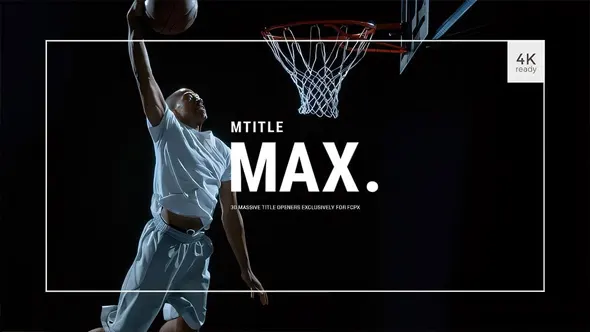 30种简约时尚大尺寸文字标题简介字幕排版动画FCPX插件 motionVFX – mTitle MAX