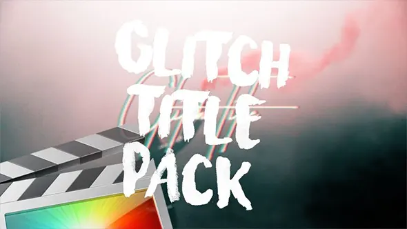 28种故障闪烁抖动文字标题字幕条动画FCPX插件 Ryan Nangle – Glitch Titles Pack