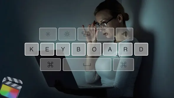 视频教程制作演示快捷键组合指令显示动画FCPX插件 CineFlare – Keyboard 汉化版