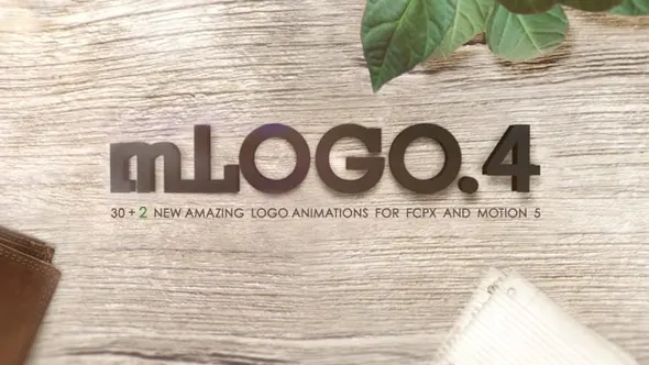 32个Logo徽标开场片头标志展示动画预设FCPX插件 motionVFX – mLogo 4