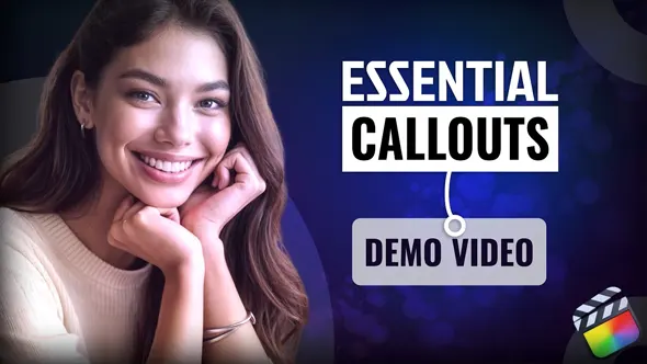 30个精美时尚自动呼出线条指示标注文字介绍注释动画FCPX插件 Motion Galaxy – Essential Callouts 汉化版