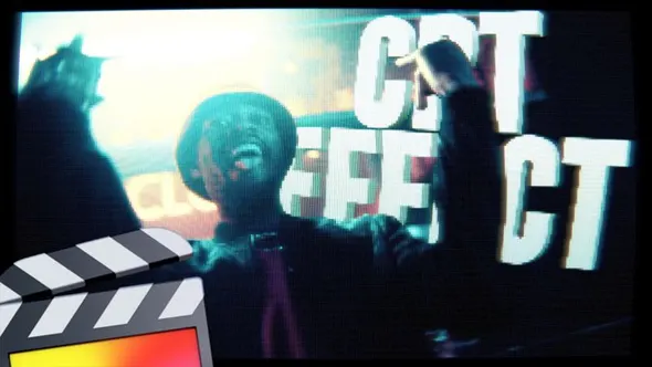 11种复古CRT电视显示器屏幕故障条纹干扰特效FCPX插件 Ryan Nangle – CRT TV Effect 汉化版