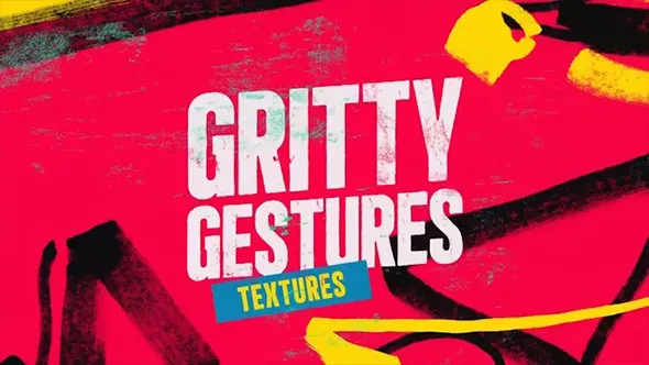 40+创意手绘涂鸦线条图形元素视频叠加纹理预制动画FCPX模板 Real Gritty Gestures Textures Titles 汉化版